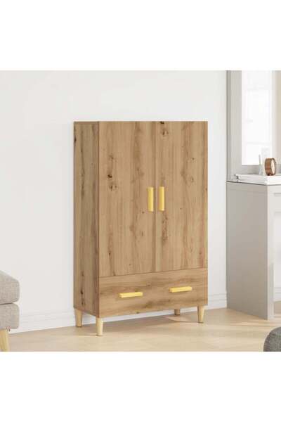 vidaxl Ντουλάπα τεχνίτης Δρυς 70 x 31 x 115 εκ. από Επεξεργασμένο