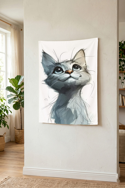 THEMODERNHANE Ύφασμα με μοντέρνο σχέδιο για τοίχο Αισθητική διακόσμηση κρεβατ...