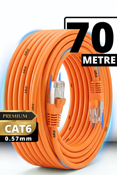 MN6 M107XT CAT6 Ethernet Kablosu 70 Metre 0.57mm UTP Outdoor Çift Kat Korumal...