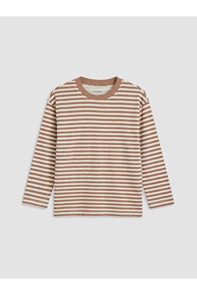 LC Waikiki Tricou băieți cu guler rotund și dungi