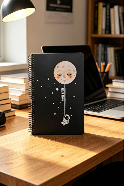Glanart orta boy plastik kapak çizgili defter 80 yaprak (17x24 cm )
