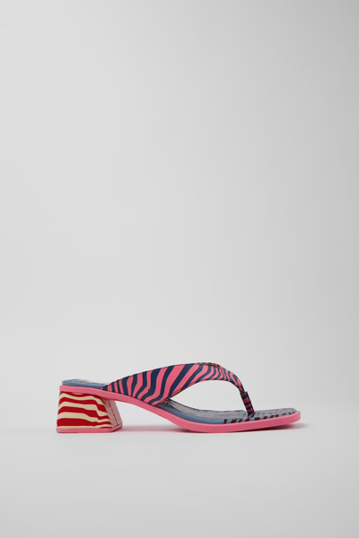 CAMPER Twins Γυναικεία Πολύχρωμα Δερμάτινα Σανδάλια