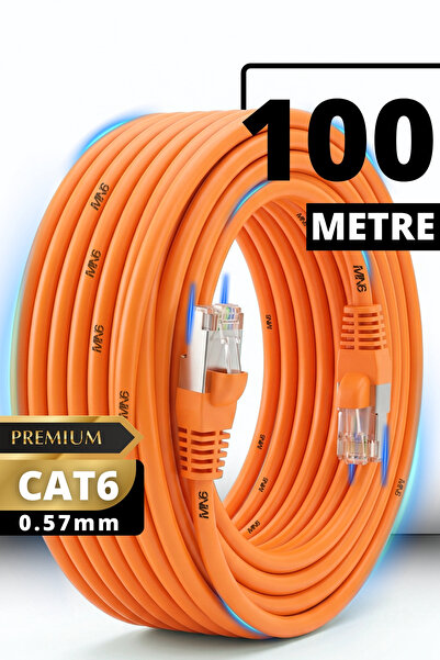 MN6 M107XT CAT6 Ethernet Kablosu 100 Metre 0.57mm UTP Outdoor Çift Kat Koruma...