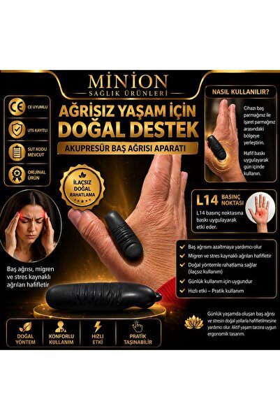 Minion Parmaklık Baş Ağrısı Manyetik Akupunktur Aparatı