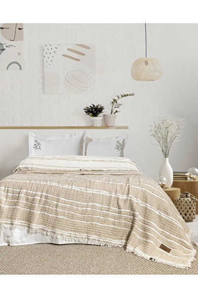 Şaheser Home Collection Set cuvertură de pat Sera Bej