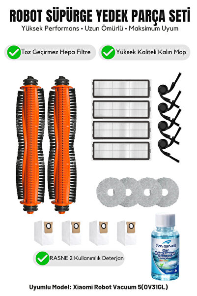 Asgard Grup Aspirator robot 5 (OV31GL) Compatibil 2 perii principale 4 perii ...