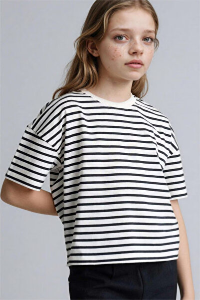 DeFacto Girl's T-Shirt D8581A8/Nv86 Navy
