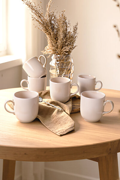 Keramika Κρεμ Κούπα Ekinoks 10 εκ. 6 Τεμάχια 030