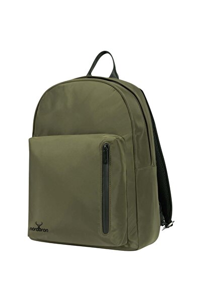 Nordbron Unisex Green Backpack with Zipper Padded Laptop Compartment 15 Inch ...