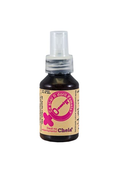 Cheia Spray antiperspirant cu Alum - Trandafir, 100 ml