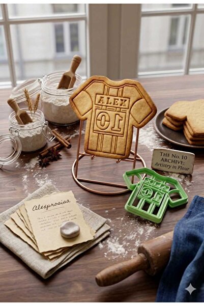 Onflow The Much-Loved Legend Alex Themed Cookie Mold - One-Piece Bas Ekstraks...