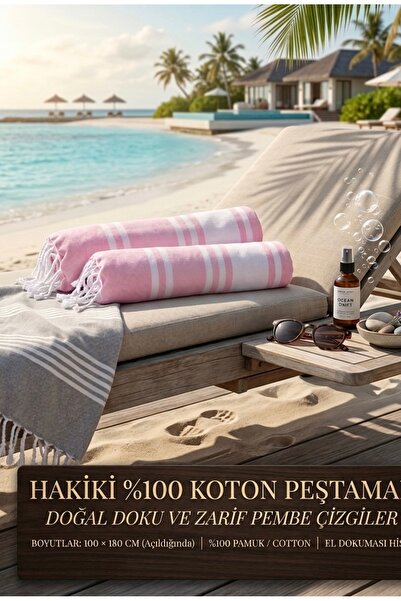 sutasarimevi Çizgili Modern Peştamal - Hızlı Kuruyan Hamam ve Plaj Havlusu - ...