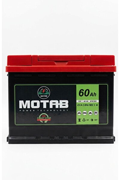 MOTAB 12V 60Ah EFB Start-Stop Akü - Yüksek Performanslı