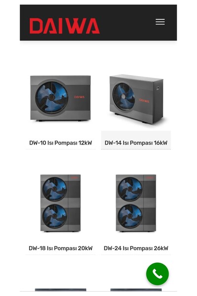 DAİWASOBA Isı pompası 12 kw