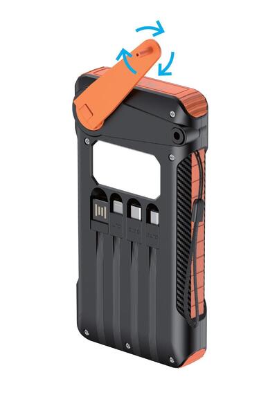 Genel Markalar SO600 Solar Powerbank, 10000 mAh, Led Işık