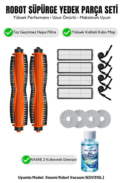 Asgard Grup Aspirator robot 5 (OV31GL) Compatibil 2 perii principale 4 perii ...