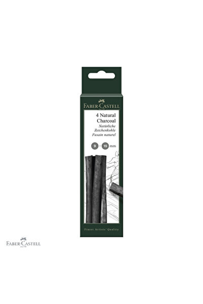 Faber Castell Set de 4 bețe de cărbune Faber-Castell Pitt Monochrome diametru...
