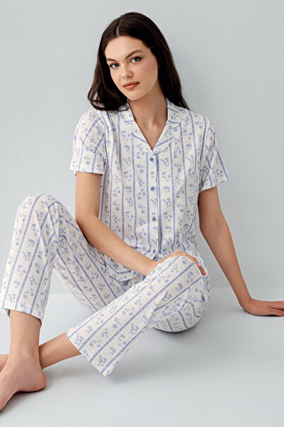 Arnetta 3619 Women's Front Buttoned Pajama Set