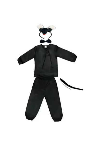 Funny Party Shop Costum carnaval copii soricel negru cu accesorii, 5-6 ani ,1...