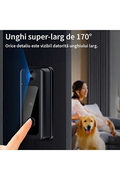 CasaDesteapta.ro Έξυπνο βιντεοκουδούνι, Bluetooth, νυχτερινή όραση, υπέρυθρα,...