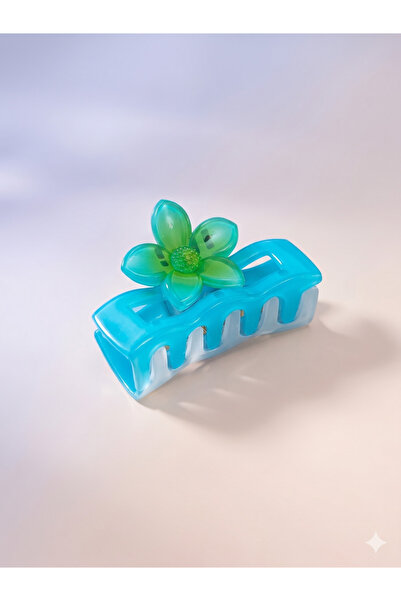 PABALAS Γυναικεία κλιπ μαλλιών με λουλούδια – Μεγάλη κλιπ αγκράφα με κλιπ, πο...