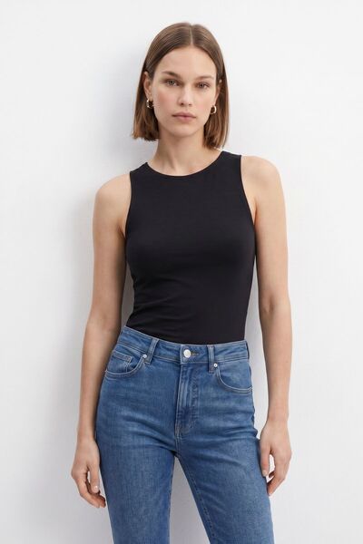 Rays Μαύρο Αθλητικό Τοπ με Λαιμόκοψη Halter 512