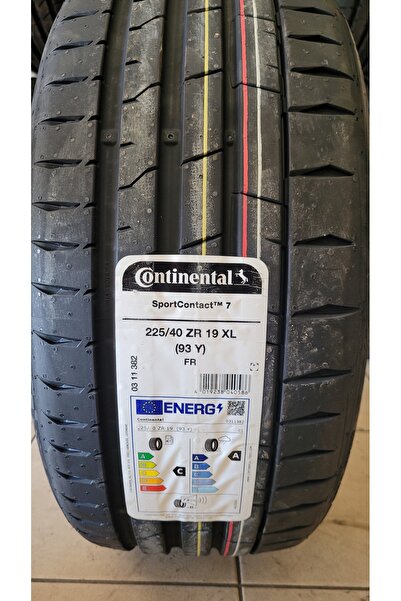 Continental 225/40R19 Sport Contact7 93Y XL FR Set Olarak (4 ADET) Yazlık 202...