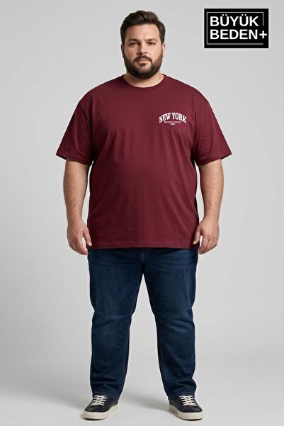 Superlife Ανδρικό μπλουζάκι με στάμπα New York με λαιμόκοψη SPR25BTS14