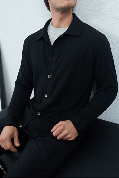 TÜZeMEN Seasonal Jacket with Buttoned Collar