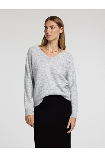 Selected Femme Pullover Wollgemisch V-Ausschnitt