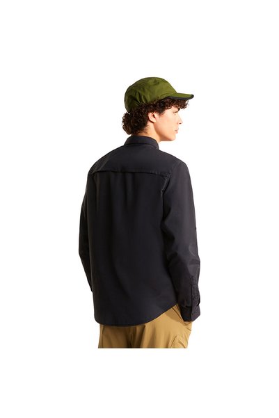 THE NORTH FACE قميص M Sequoia بأكمام طويلة للرجال قميص كاجوال Nf0A8Fu5Jk31Black