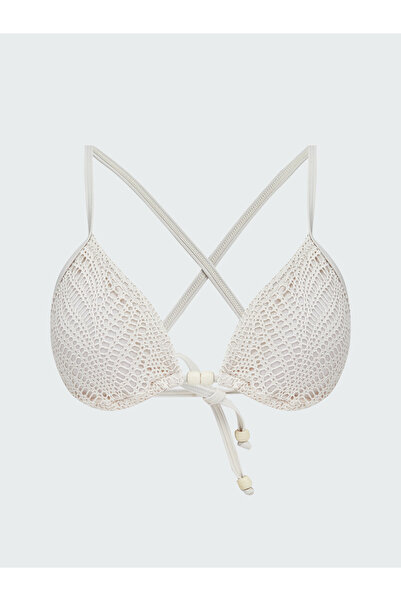 LC Waikiki Lace Bikini Top with Removable Padding