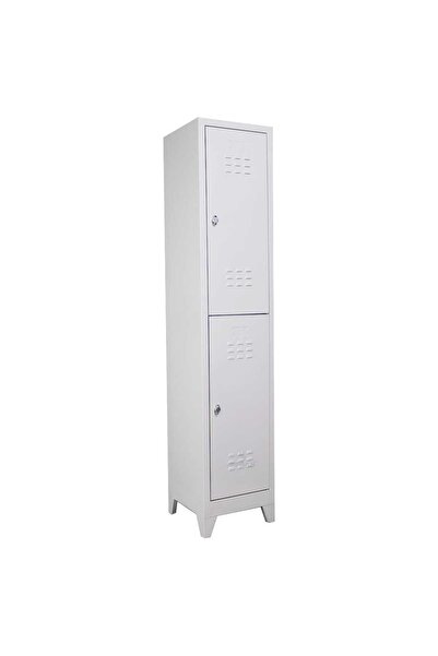 JESSAN OFİS Tekli Yarım Kapılı Metal Soyunma Dolabı Gri