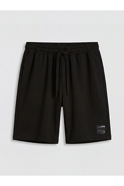 LC Waikiki Black Standard Fit Men's Shorts