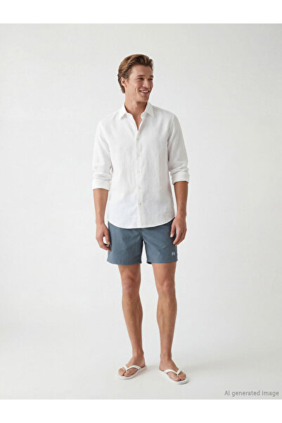 LC Waikiki Gray Short Length Men's Swim Shorts