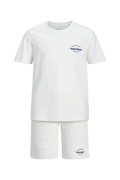 Jack & Jones Σετ σορτς και μπλουζάκι για αγόρια, βαμβακερό, κανονική εφαρμογή...