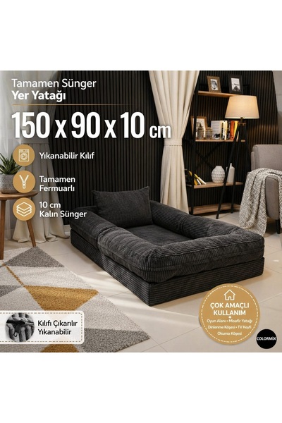 COLORMİX Tamamen sünger Yer Yatağı Çocuk Bebek Oyun Alanı Minderi