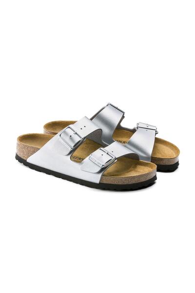 Birkenstock ARIZONA BF ΜΕΤΑΛΛΙΚΕΣ ΑΣΗΜΕΝΙΕΣ ΓΥΝΑΙΚΕΙΕΣ ΠΑΝΤΟΦΛΕΣ ΜΕ ΔΙΠΛΗ ΤΑΙ...