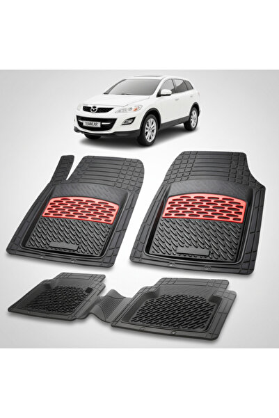 TEAMCAR Mazda CX-9 I Συμβατά Πατάκια Δαπέδου 2006-2015 |   Κόκκινο