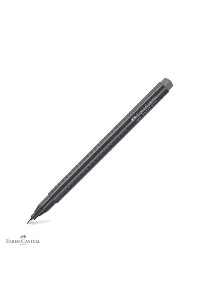 Faber Castell Pix cu mine de 0.4 mm, gri, Faber-Castell Grip, formă ergonomic...