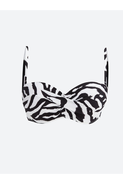 LC Waikiki UV Protective Patterned Strappy Women's Bikini Top