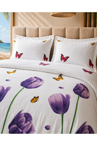 Lenjerie de pat Ranforce 100% bumbac, 6 piese, Husă de pilotă 180x200x25, Set premium miniatura 3
