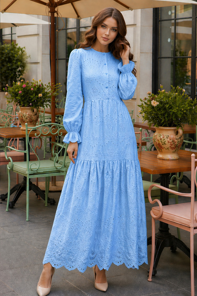 benguen Φόρεμα Φίστο B4469 Μπλε