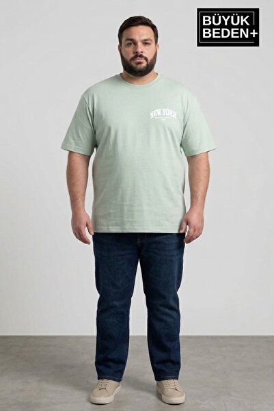 Superlife Ανδρικό μπλουζάκι με στάμπα New York με λαιμόκοψη SPR25BTS14