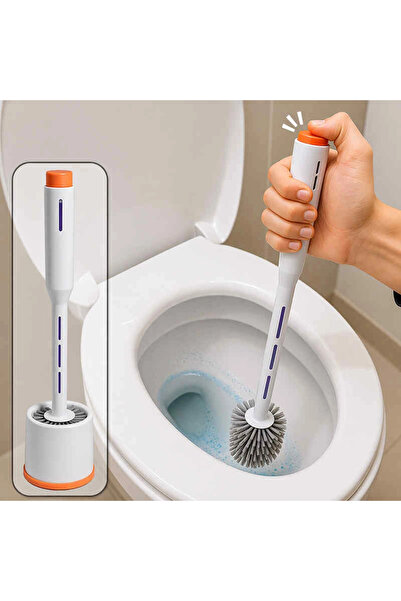 Yenimiyeni Deterjan Hazneli Silikon Tuvalet Fırçası Yeni Nesil Klozet ve WC T...