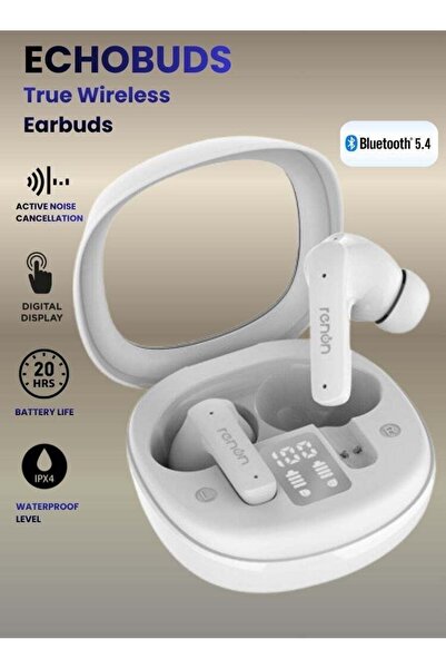 RENON EchoBuds Bluetooth Headphones 5.4 Wireless Earbud with Active Noise Can...