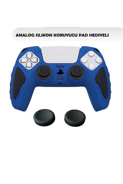CRK TECH PS5 DualSense İçin Premium Silikon Kılıf & 1 Çift Analog Koruyucu Se...