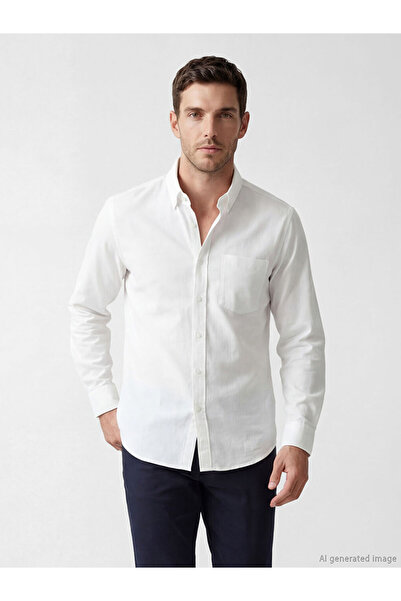 LC Waikiki Esvab • Modern & Distinctive Standard Fit Linen-Look Men's Classic...