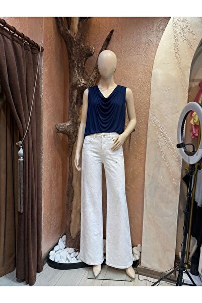 Butik TAŞLI BEYAZ PANTOLON