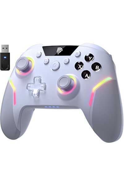 EasySMX X20 ασύρματο χειριστήριο, 7 χρώματα φωτισμού RGB, μηχανικά κουμπιά, ε...